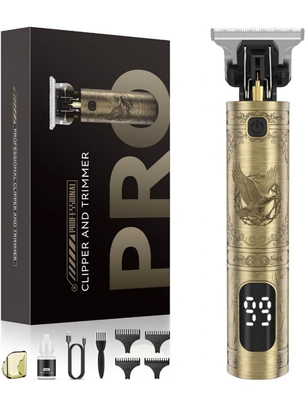 Vintage Beard & Hair Trimmer for Men, Next-Gen Clippers, Precision Grooming Tool